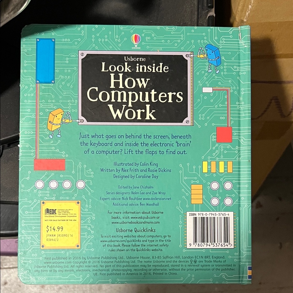 Usborne How Computers Work Book - Vibrant Tech Guide - Picture 2 of 6